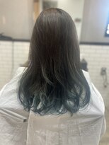 トイロ(toilo)&nbsp;グラデーションカラー バレイヤージュ 青カラー