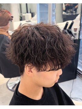 エデアンホンテン メンズサロン(EDEAN 本店 （旧：EDEAN 上通）) 熊本メンズパーマ 波巻きスパイラル 刈り上げマッシュ
