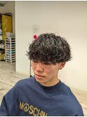 vマッシュ×波巻きスパイラルパーマ