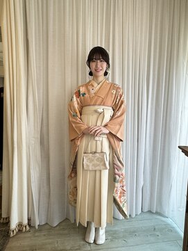 エメティ(Aimerty) 卒業袴の着付とヘアメイク