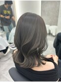 6～7Lv☆ブリーチなしオリーブアッシュ