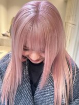 ベレーザ 渋谷(BELEZA)&nbsp;8726ミルクティーピンクハイトーンカラーベビーピンク韓国ヘア