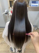 スノードロップ 高円寺店(Snowdrop)&nbsp;デザインカラー/レイヤーカット/ウェットヘア/オリーブベージュ