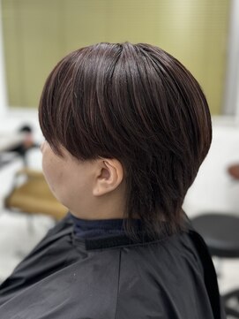 プライズ 表参道原宿店(prize) ツーブロックハンサムショートチェリーレッドブラウンカラー