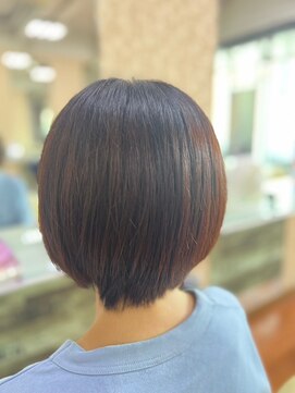 アークスヘアー 20代30代40代ストレートココアブラウン髪質改善大人ボブ