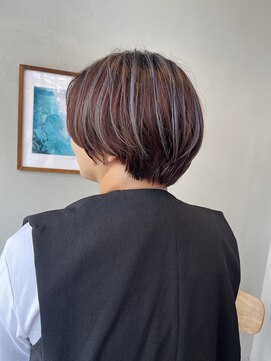 ヘアーループレル(Hair ruup Rell design works) ハンサムショート×ブルーグレー