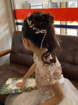 美容室シュガー 発表会ヘアアレンジ