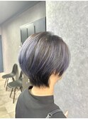 グラデーションカラー、ショートボブ