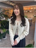 オリーブベージュ×ロングヘア*