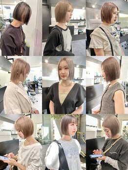 ケンジ ツルヤチョウ(KENJE tsuruyacho)の写真/ライフスタイルに寄り添う高い提案力*さり気ないお洒落さを引き出す洗練されたショート・ボブへ[横浜駅1分]