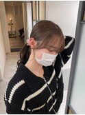 軽やかな顔まわり