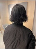 10代20代30代暗髪ボブパーマ