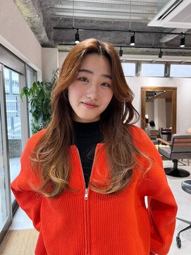 クム 横浜(qumu) ロングレイヤー×小顔カット　qumu横浜