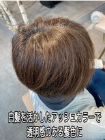 イロドリ 熊本上通り店(irodori)&nbsp;白髪を活かした明るいアッシュカラー