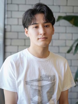 ノアソルテ 名古屋 栄(NOA solte.) NOA solte.名古屋メンズカット/ニュアンスパーマ/センターパート