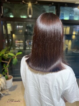 ジル アンク(Jill ankh) 《姫路　Jillankh》シアブラウン　髪質改善カラー　ミディアム