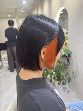 アプリ 南浦和(appri) ［インナーオレンジ］ボブ29