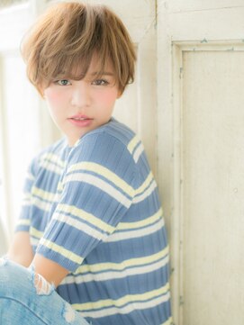 モッズ ヘア 福岡姪浜店(mod's hair) mod's姪浜/透明感ハイトーンカラー小顔ショートマッシュパーマj