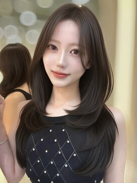シーシンジュク 新宿南口(Sea shinjuku) オリーブグレー×小顔[ココアベージュ/黒髪/くらげヘアー]