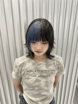 モア シルエ(MoA cilue) ウルフカット×ポイントカラー【田中】