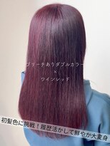 サラジュ 仁川店(SARAJU) 【ブリーチ特化】今田担当 ブリーチあり×ワインレッド