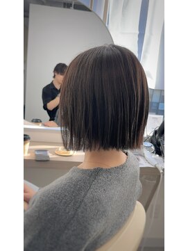 【町田】丸くないタッセルボブ×グレージュ