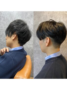 ココア(cocoa) ライン感の残る刈り上げセンターパート