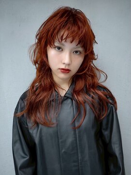 ギークス(GEEKS) 【GEEKS渋谷】ミディアムレイヤー/ウルフ/20代30代/ワンブリーチ