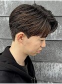 刈り上げセンターパート/フェザーパーマ/伊勢崎市