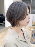 say.ショートボブひし形ショートクールショートミルクティー