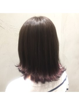 アンド バイ ヘアサロン(AND by hair salon) ラベンダー裾カラー