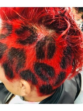 ヒ赤いヒョウ柄 L ロック フィールドのヘアカタログ ホットペッパービューティー