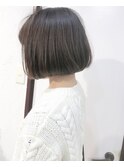 【Marl】アッシュベージュカラーのシンプルボブ♪