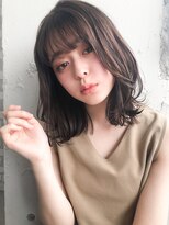 キリ 表参道(kyli)&nbsp;小顔毛先パーマデザインカラーローライト 厚めバング桐山