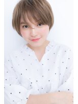 カバーヘア ブリス 北浦和(COVER HAIR bliss)&nbsp;オリーブベージュ艶カラーショートマッシュY北浦和10代20代30代