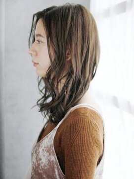 ウル 吉祥寺(ulu) センターパートのAラインミックスカール