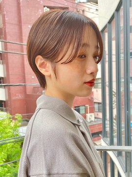 ダヴィン 中目黒(DaVin) 【DaVin中目黒】ショート ベージュカラー 前髪長め