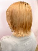オレンジベージュ/ショートスタイル/ハニーベージュ/ベージュ