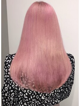 ルイス(L'wis) ベビーピンク学割U24ケアブリーチ渋谷10代20代ピンクカラー韓国