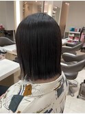 切りっぱなしボブ