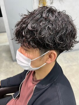 リット×ベリエ(Lit.×belier) 波巻きスパイラルツイストスパイラルパーママッシュメンズヘア