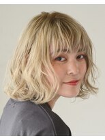 アース 川崎店(HAIR&MAKE EARTH) ブロンド_ボブ_ブリーチ_ハイトーン__トリートメント