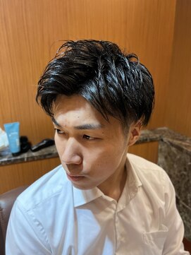 ヘアモード キクチ 銀座店 ビジネス七三ツーブロックショート