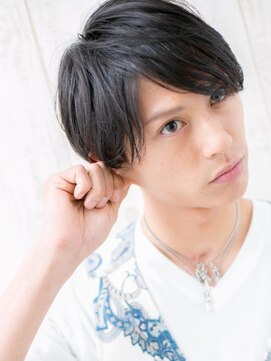 モッズヘア メン 上尾東口店(mod's hair men) ビジネスシーンでも好感度大!ネイビーブラック束感ショートU上尾