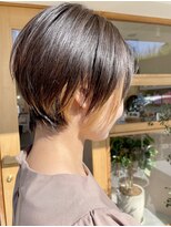 モカヘアー(mocha hair)&nbsp;ショートヘア/インナーカラー/ケアブリーチ/流し前髪//20代/30代