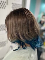 マティーナ ヘアー 池袋(Matina hair)&nbsp;【インナーカラー青系デザイン】20代30代40代50代