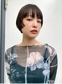 【表参道sheta小林】前上がりショート　ぱっつん前髪