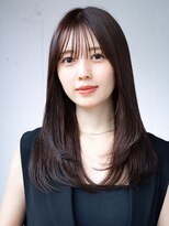 エインアンリー 明治神宮前(AIN.ANLY.)&nbsp;20代30代大人かわいいナチュラル暗髪エアーストレートヘア