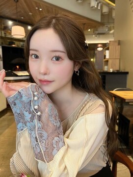 ジーナ 渋谷駅前(Zina) 髪質改善＊小顔くすみフェミニンロングベージュ＊【Zina渋谷】
