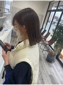 切りっぱなしボブ / インナーカラー